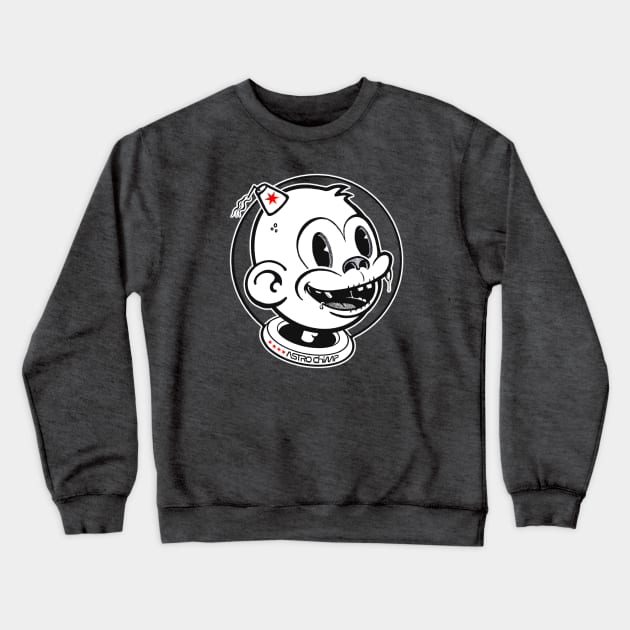 Astro Chimp is excited for the mission! Crewneck Sweatshirt by astr0_ch1mp